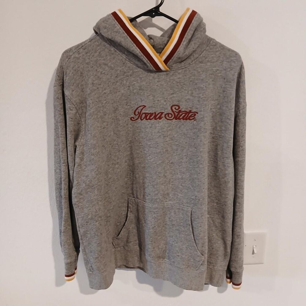 Tailgate Iowa State Cyclones Vintage Style Women's Grey Hoodie Size L